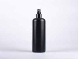 Flasche "Ben" 500ml, mit Zerstäuber weiss/schwarz